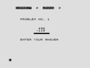Super Math for ZX81 / Timex Sinclair 1000 - A subtraction problem.