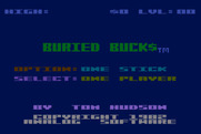 Buried Bucks for Atari 8-bit - Title screen.