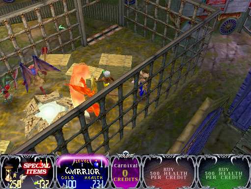 Gauntlet: Dark Legacy Arcade Screenshot: Hmm, is this a dead end?