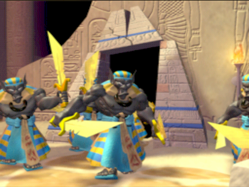 Gauntlet: Dark Legacy Arcade Screenshot: Time to enter some ancient ruins!