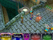 Gauntlet: Dark Legacy for Arcade - The glowing circle is the exit to the next level...