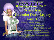 Gauntlet: Dark Legacy for Arcade - Game attract mode; win a free t-shirt!