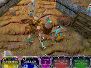 Gauntlet: Dark Legacy for Arcade - A giant opponent attempts to smash players with a hammer!