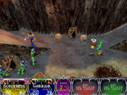 Gauntlet: Dark Legacy for Arcade - The halo indicates that character is temporarily immune to death...