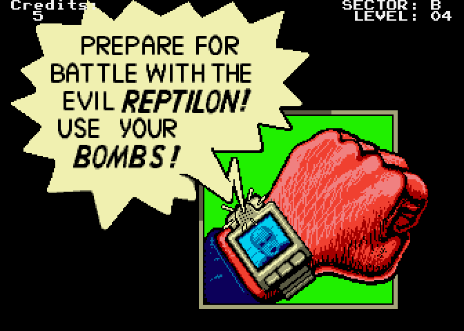 Escape from the Planet of the Robot Monsters Arcade Screenshot: Prepare for battle!