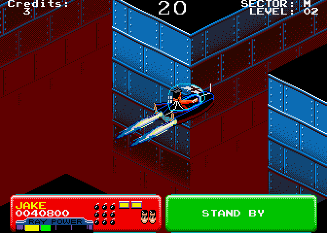 Escape from the Planet of the Robot Monsters Arcade Screenshot: In this bonus round you need to find the end of the maze...
