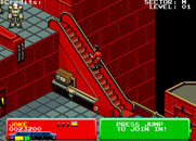 Escape from the Planet of the Robot Monsters for Arcade - The escelator takes you up to the next platform...