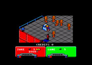 Escape from the Planet of the Robot Monsters for Amstrad CPC - Lots of robots here!