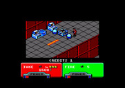 Escape from the Planet of the Robot Monsters for Amstrad CPC - Heading down a pathway...