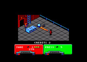 Escape from the Planet of the Robot Monsters for Amstrad CPC - A ladder! Where does it go?