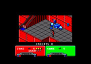 Escape from the Planet of the Robot Monsters for Amstrad CPC - Flip the switch to activate another escalator...