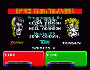 Escape from the Planet of the Robot Monsters for SAM Coupé - Credits screen.
