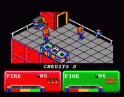 Escape from the Planet of the Robot Monsters for SAM Coupé - Game start.
