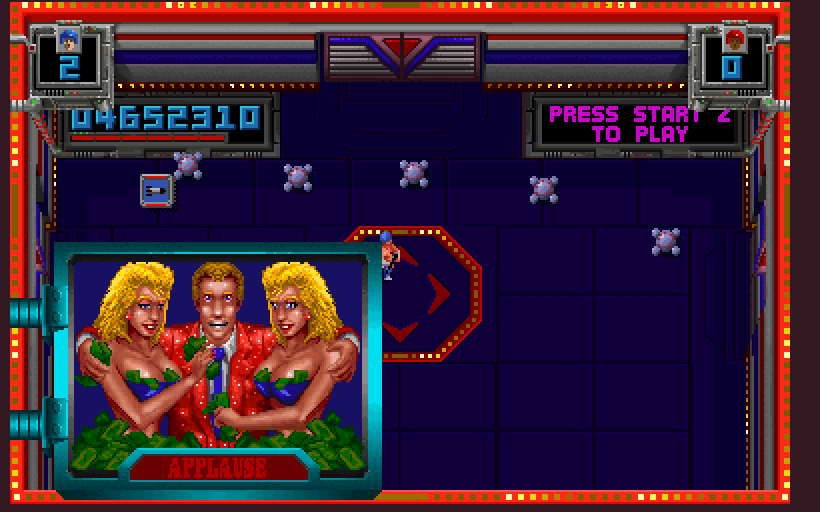 Smash T.V. Arcade Screenshot: Time for more money and prizes!