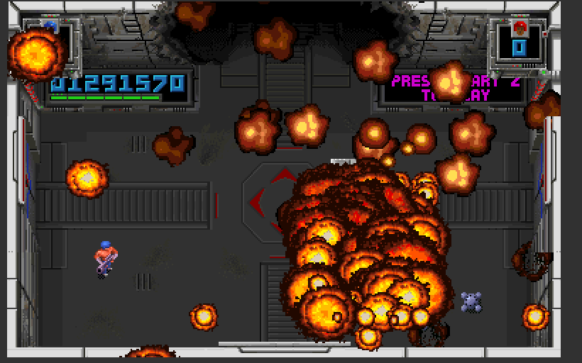 Smash T.V. Arcade Screenshot: Mission success!