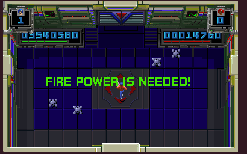 Smash T.V. Arcade Screenshot: This looks foreboding...
