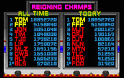 Smash T.V. for Arcade - The high score table...