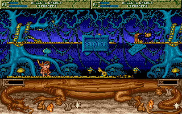 Spell Bound Atari ST Screenshot: Game start.