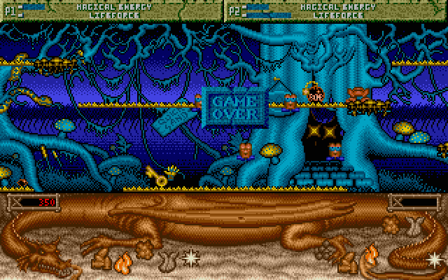 Spell Bound Atari ST Screenshot: Game over.