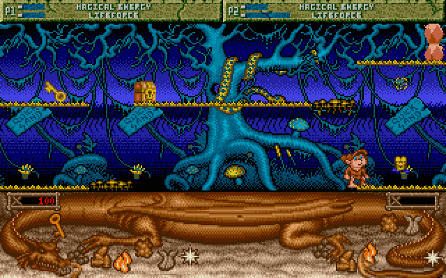 Spell Bound Atari ST Screenshot: Exploring...