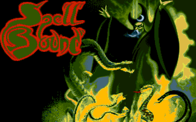 Spell Bound Amiga Screenshot: Title screen.