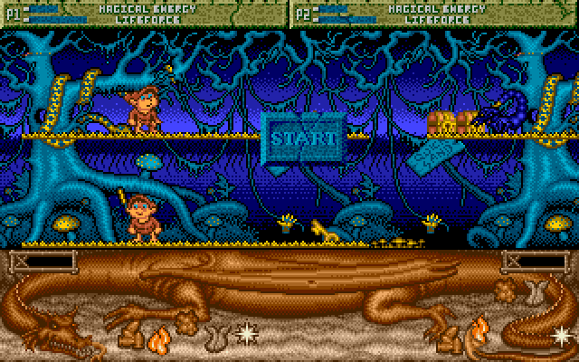 Spell Bound Amiga Screenshot: Game start.