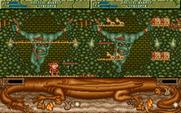 Spell Bound for Amiga - Avoid the spikey platforms, they're dangerous...