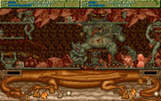 Spell Bound for Amiga - A wall blocks the path, I need to destroy or find a way around.