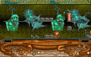 Spell Bound for Amiga - A ghastly looking level!