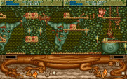 Spell Bound for Amiga - When you fall off the bottom of the screen you reappear at the top...