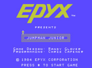 Jumpman Junior for ColecoVision - Title screen.