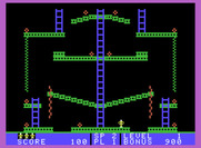 Jumpman Junior for ColecoVision - First level in progress...