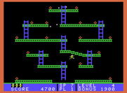 Jumpman Junior for ColecoVision - Watch out for the falling Hellstones...