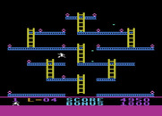 Jumpman Junior for Atari 8-bit - Jumping away from the hellstones...