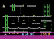Jumpman Junior for Atari 8-bit - I lost a life when the floor unexpectedly disappeared.