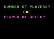 Jumpman Junior for Atari 8-bit - How many players, and what speed do you want?