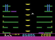 Jumpman Junior for Atari 8-bit - Jumping on to the dumbwaiter...