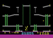Jumpman Junior for Atari 8-bit - Mysterious letters appear on the spellbound level...