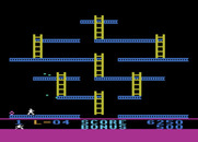 Jumpman Junior for Atari 8-bit - One bomb left, then on to the next level...