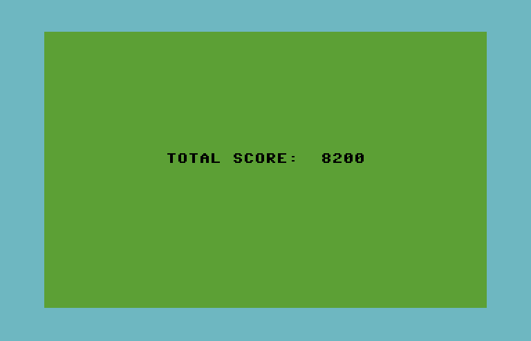 Jumpman Junior Commodore 64 Screenshot: Game over.