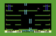 Jumpman Junior for Commodore 64 - The ladders move up and down on this level.