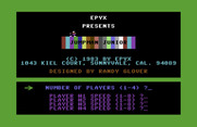 Jumpman Junior for Commodore 64 - Title screen.