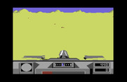 Desert Fox for Commodore 64 - I hit a mine! The tank's treads are destroyed...