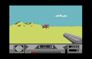 Desert Fox for Commodore 64 - Enemy tank destroyed!