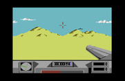 Desert Fox for Commodore 64 - Targeting a distant plane...