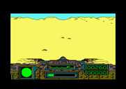 Desert Fox for Amstrad CPC - My tank hit a mine and is partially destroyed!