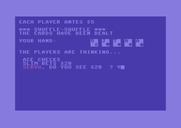 Five Card Draw Poker for Commodore 64 - Next hand begins...