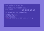 Five Card Draw Poker for Commodore 64 - First hand; how much to bet?