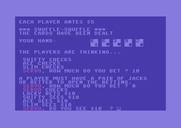 Five Card Draw Poker for Commodore 64 - Do you see $10 with this hand?