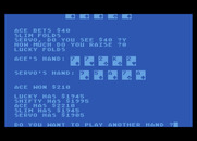 Five Card Draw Poker for Atari 8-bit - Drat, I lost...